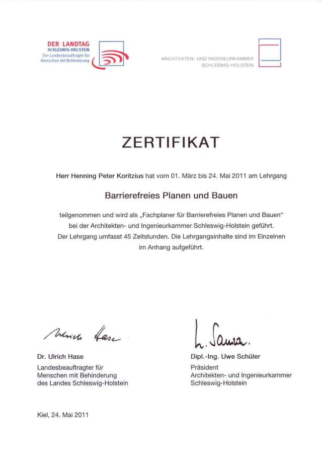 Barrierefreies Bauen 2011